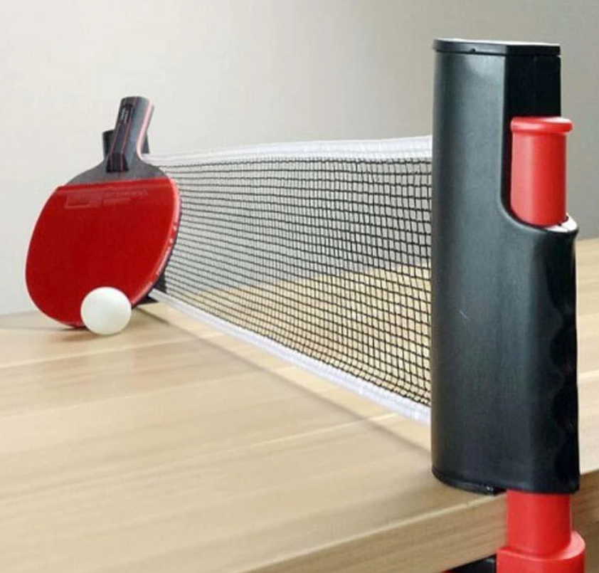 Retractable Table Tennis Net ( Includes 2 Rackets!!)