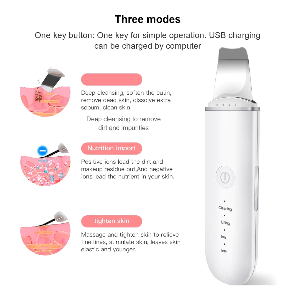 Ultrasonic Skin Scrubber Pro