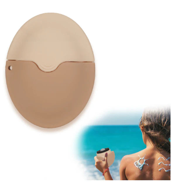 Silicone sunscreen roller applicator