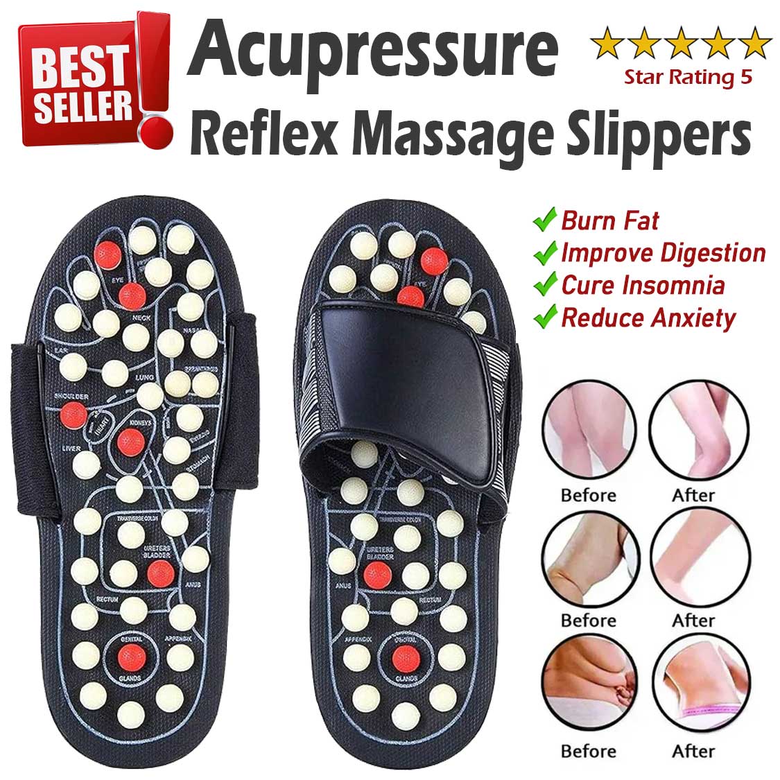 Massage Slippers - One Size